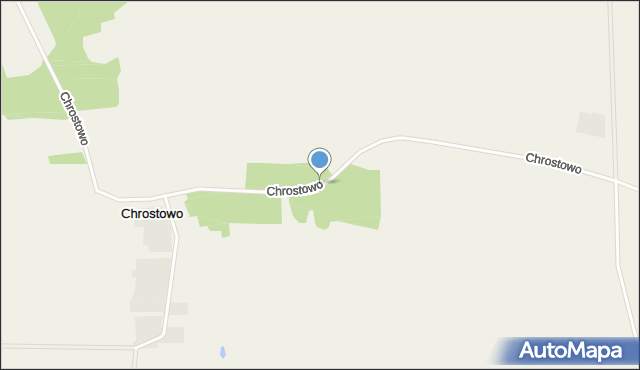 Chrostowo gmina Jedwabne, Chrostowo, mapa Chrostowo gmina Jedwabne