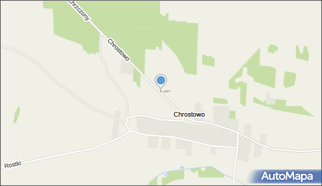 Chrostowo gmina Troszyn, Chrostowo, mapa Chrostowo gmina Troszyn
