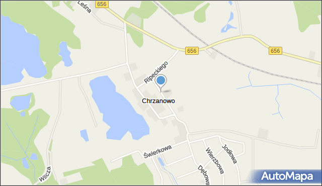 Chrzanowo gmina Ełk, Chrzanowo, mapa Chrzanowo gmina Ełk