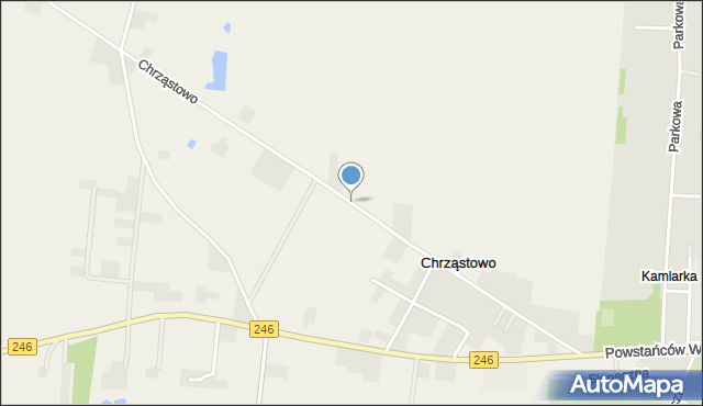 Chrząstowo gmina Gniewkowo, Chrząstowo, mapa Chrząstowo gmina Gniewkowo