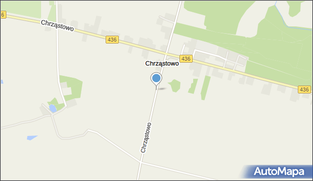 Chrząstowo gmina Książ Wielkopolski, Chrząstowo, mapa Chrząstowo gmina Książ Wielkopolski