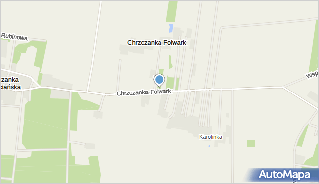 Chrzczanka-Folwark, Chrzczanka-Folwark, mapa Chrzczanka-Folwark