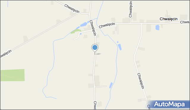 Chwalęcin gmina Nowe Miasto nad Wartą, Chwalęcin, mapa Chwalęcin gmina Nowe Miasto nad Wartą
