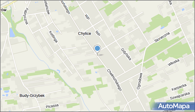 Chylice-Kolonia, Chełmońskiego, mapa Chylice-Kolonia