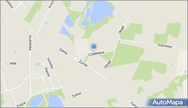 Ciechanów, Chabrowa, mapa Ciechanów