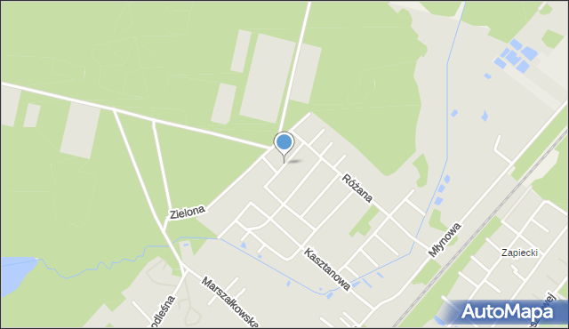 Czarna Białostocka, Chabrowa, mapa Czarna Białostocka