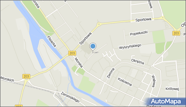 Darłowo, Chełmońskiego Józefa, mapa Darłowo