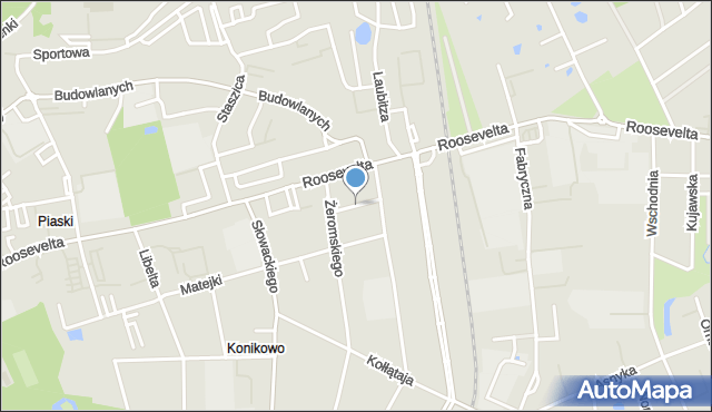 Gniezno, Chełmońskiego Józefa, mapa Gniezna