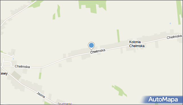 Gołaczewy, Chełmska, mapa Gołaczewy