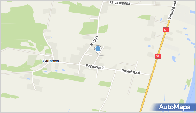 Grabowo gmina Olszewo-Borki, Chabrowa, mapa Grabowo gmina Olszewo-Borki