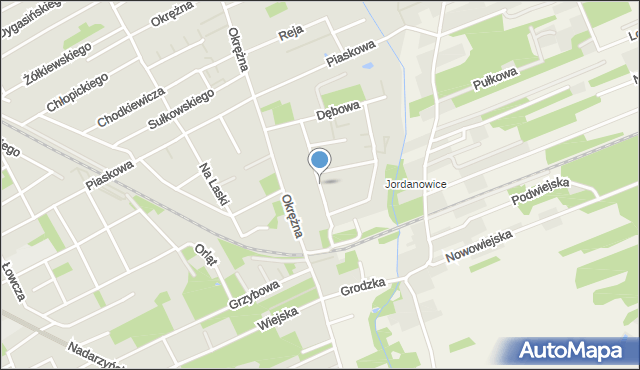 Grodzisk Mazowiecki, Chłapowskiego Dezyderego, gen., mapa Grodzisk Mazowiecki