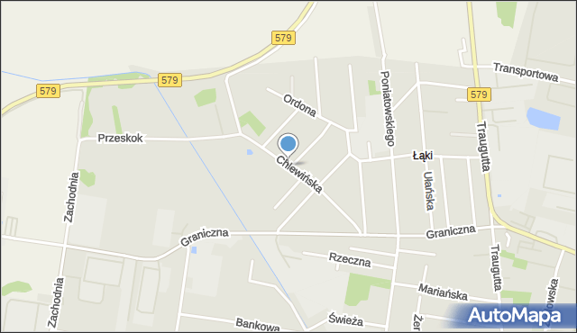 Grodzisk Mazowiecki, Chlewińska, mapa Grodzisk Mazowiecki