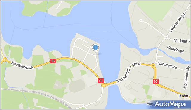 Iława, Chodkiewicza Jana Karola, hetm., mapa Iława