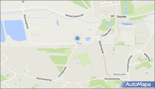 Jastrzębie-Zdrój, Chlebowa, mapa Jastrzębie-Zdrój