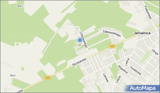 Jemielnica, Chłopickiego Józefa, gen., mapa Jemielnica