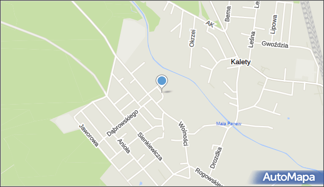 Kalety powiat tarnogórski, Chmielna, mapa Kalety powiat tarnogórski