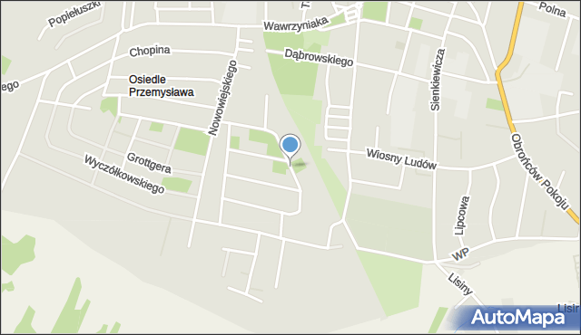 Kępno, Chełmońskiego Józefa, mapa Kępno