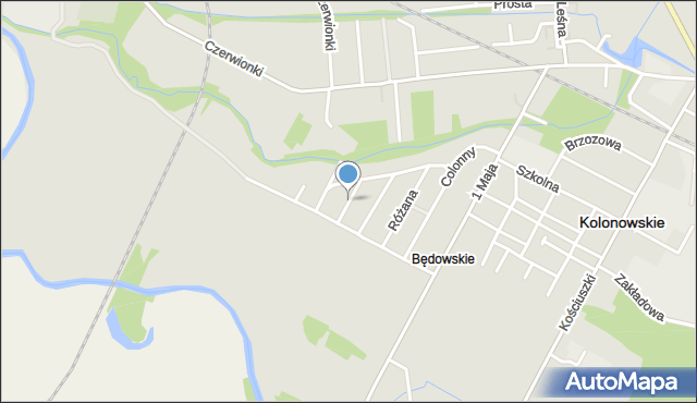 Kolonowskie, Chabrów, mapa Kolonowskie