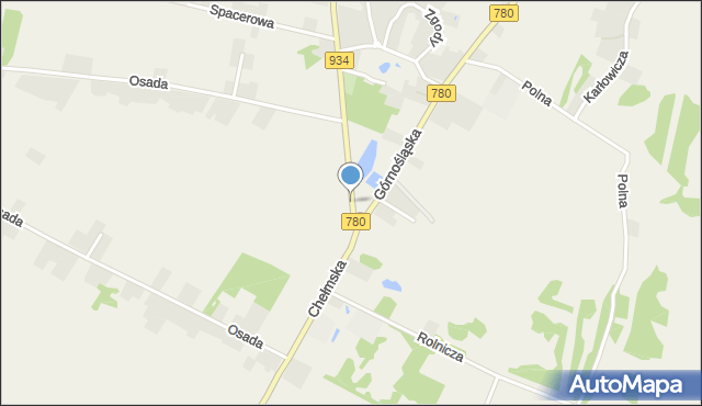 Kopciowice, Chełmska, mapa Kopciowice