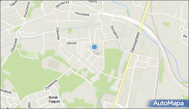 Kraków, Chłodna, mapa Krakowa