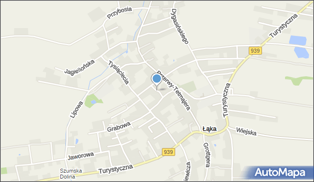 Łąka gmina Pszczyna, Chełmońskiego Józefa, mapa Łąka gmina Pszczyna