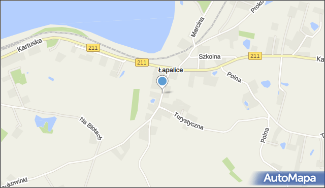 Łapalice, Chmieleńska, mapa Łapalice