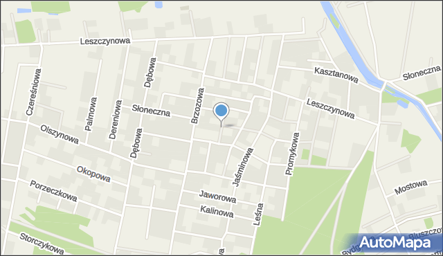 Łochowo, Chmurna, mapa Łochowo