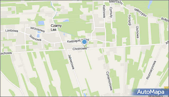 Makówka gmina Grodzisk Mazowiecki, Choinowa, mapa Makówka gmina Grodzisk Mazowiecki