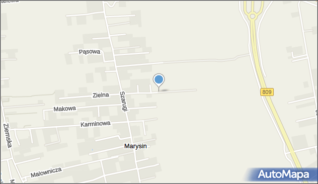 Marysin gmina Jastków, Chmielna, mapa Marysin gmina Jastków