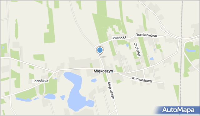 Miękoszynek, Chabrowa, mapa Miękoszynek