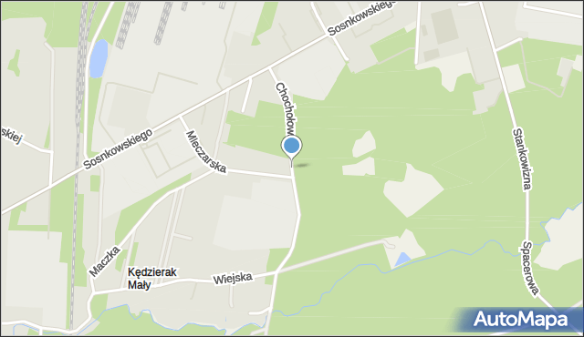 Mińsk Mazowiecki, Chochołowska, mapa Mińsk Mazowiecki