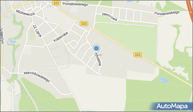 Nowe Miasteczko, Chopina Fryderyka, mapa Nowe Miasteczko