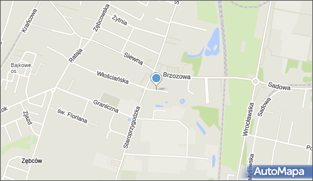 Ostrów Wielkopolski, Chłopska, mapa Ostrów Wielkopolski
