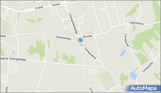 Ostrowiec Świętokrzyski, Chrzanowskiego Leona, mapa Ostrowiec Świętokrzyski