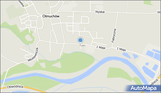 Otmuchów, Chełmońskiego Józefa, mapa Otmuchów