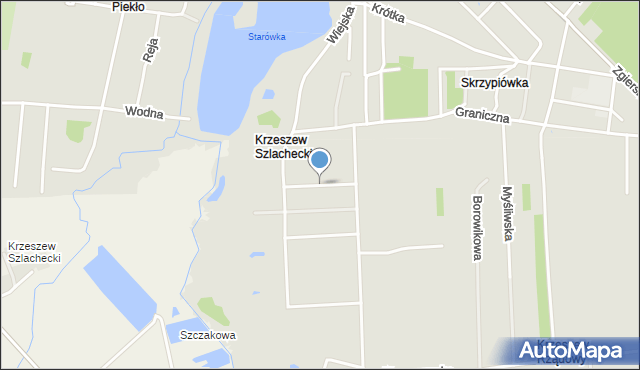 Ozorków, Chabrowa, mapa Ozorków