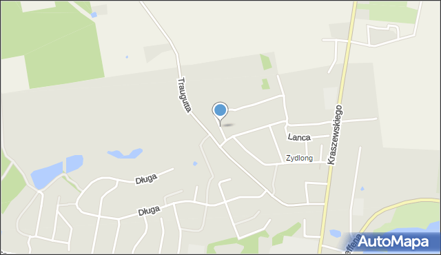 Pasłęk, Chopina Fryderyka, mapa Pasłęk