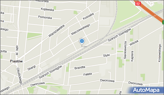 Piastów powiat pruszkowski, Chełmońskiego Józefa, mapa Piastów powiat pruszkowski