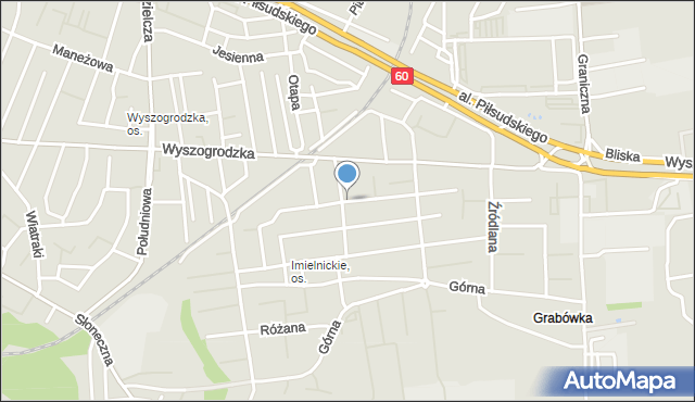 Płock, Chabrowa, mapa Płock