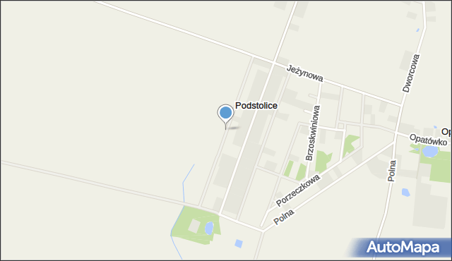 Podstolice gmina Nekla, Chmielna, mapa Podstolice gmina Nekla