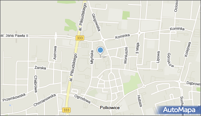 Polkowice, Chełmońskiego Józefa, mapa Polkowice
