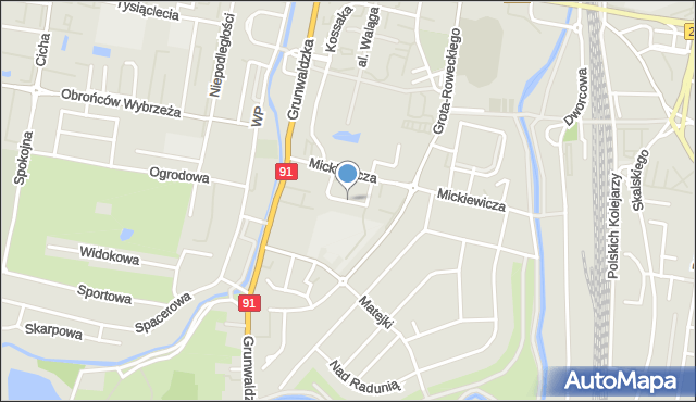 Pruszcz Gdański, Chełmońskiego Józefa, mapa Pruszcz Gdański