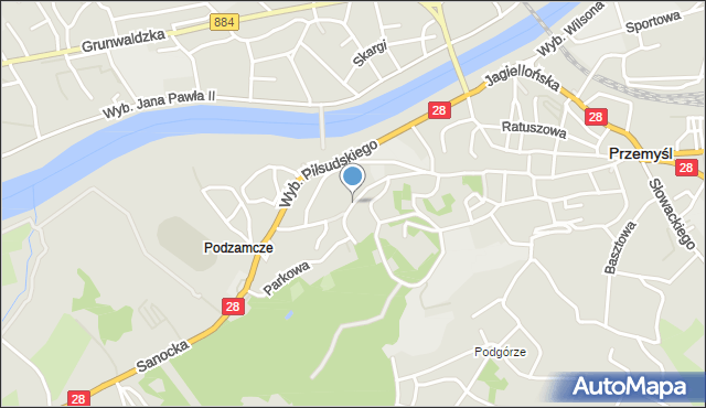 Przemyśl, Chopina Fryderyka, mapa Przemyśla