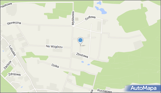 Przytok gmina Zabór, Chabrowa, mapa Przytok gmina Zabór