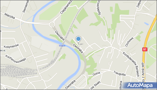 Rzeszów, Chłędowskiego Kazimierza, mapa Rzeszów