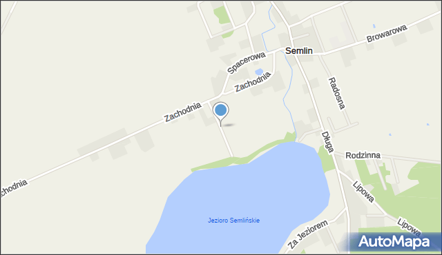 Semlin gmina Zblewo, Chabrowa, mapa Semlin gmina Zblewo