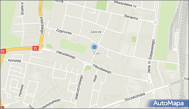 Słupsk, Chodkiewicza Jana Karola, hetm., mapa Słupska