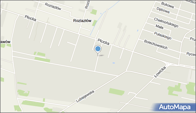 Sochaczew, Chodkiewicza Aleksandra, mapa Sochaczew