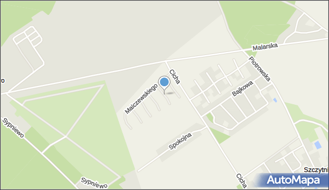 Szczytniki gmina Kórnik, Chełmońskiego Józefa, mapa Szczytniki gmina Kórnik