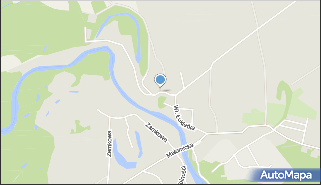 Szprotawa, Chopina Fryderyka, mapa Szprotawa